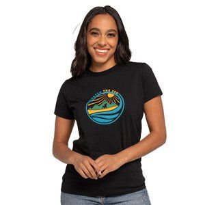Fetch The Sun Women's Logo Shirt | Black NWT Dog Mom Tee, Organic Cotton